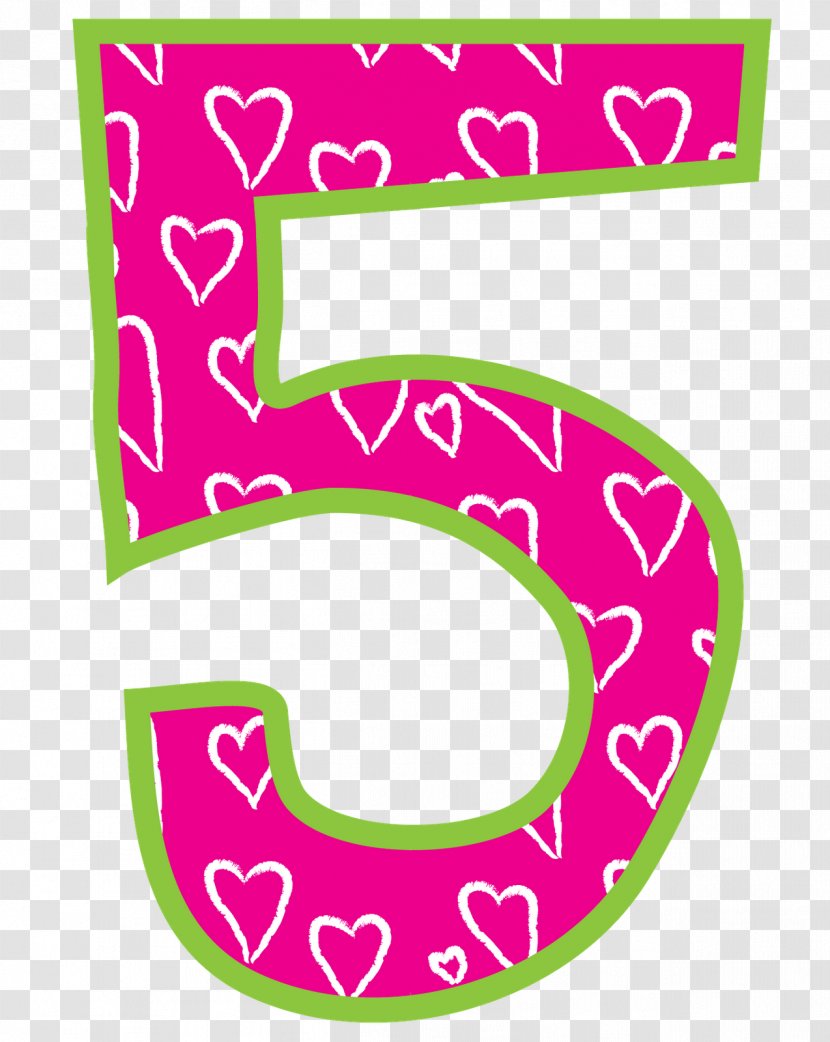 Number Clip Art - Pink - 2 Transparent PNG