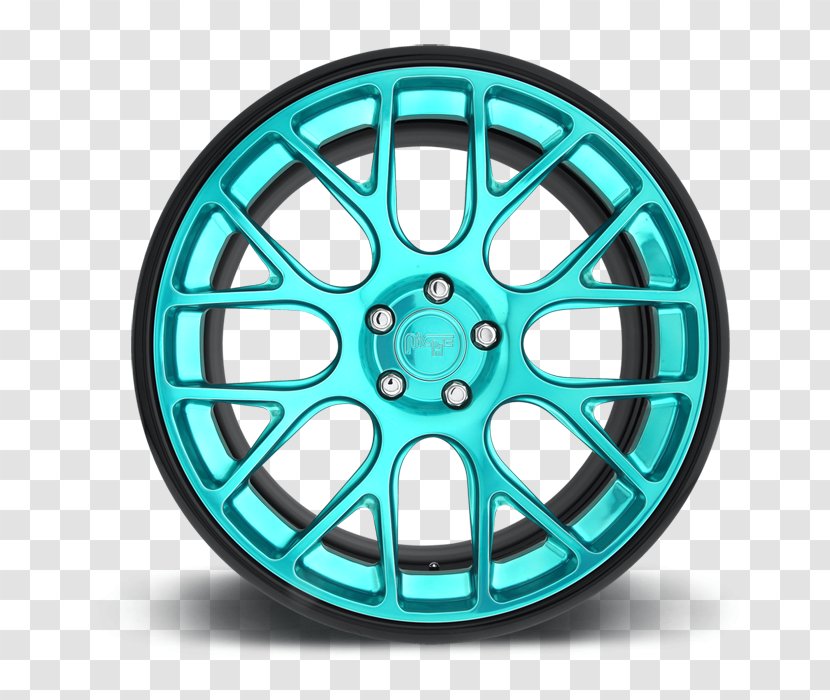 Alloy Wheel Car Spoke Rim Forging - Blue Transparent PNG