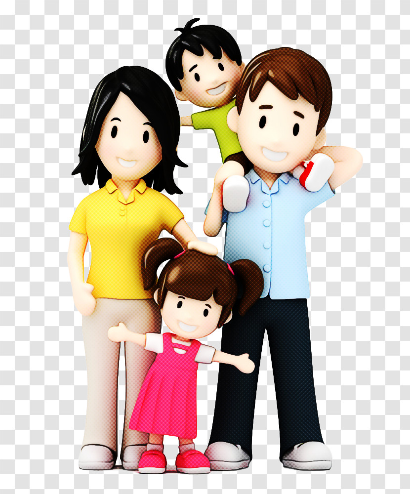 Cartoon People Youth Friendship Interaction Transparent PNG