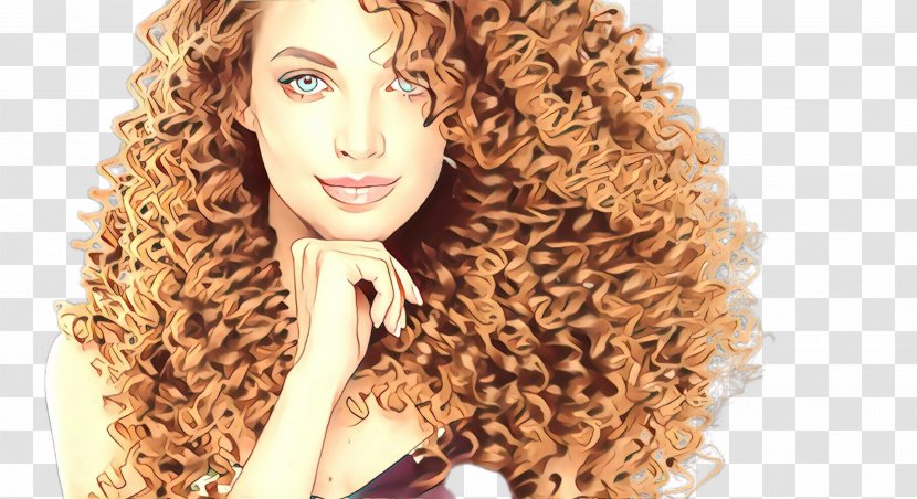 Hair Face Ringlet Hairstyle Blond - Beauty Long Transparent PNG