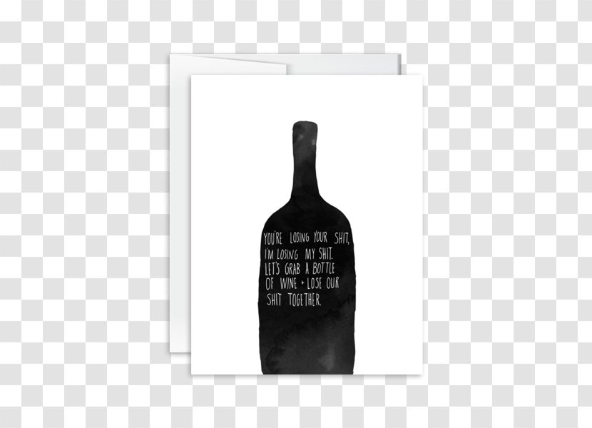 Wine Glass Bottle Label - Menu Card Transparent PNG