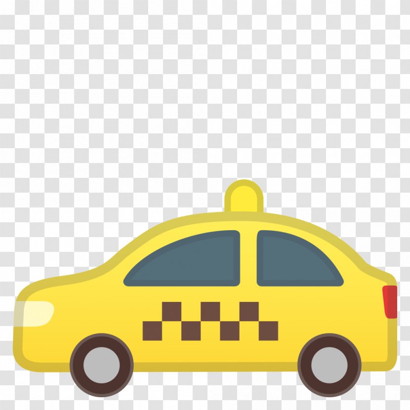 Taxi Emoji Car Transport Transparent PNG