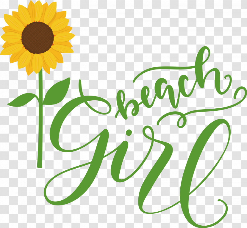 Beach Girl Summer Transparent PNG