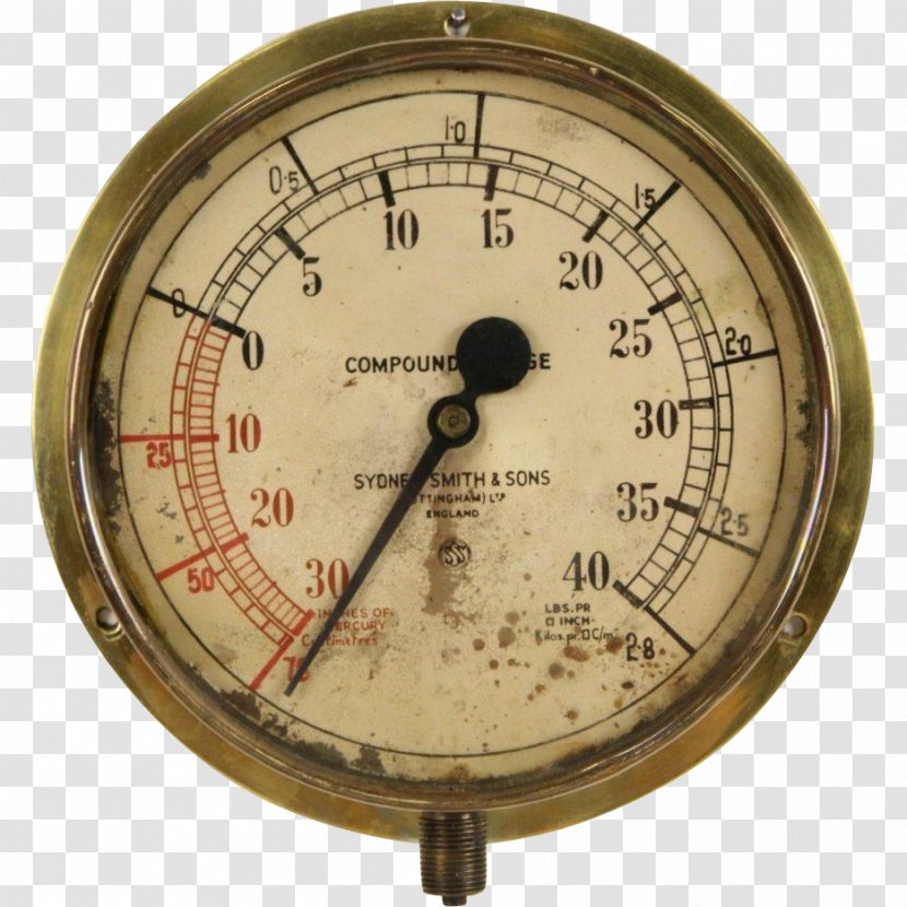 Gauge Pressure Measurement Pound-force Per Square Inch Seamanship - Ship - Brass Transparent PNG