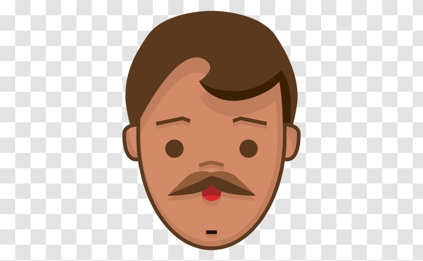 Drawing Moustache Face - Jaw Transparent PNG