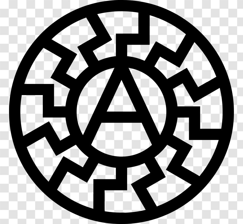 Coming Race EasyRead Edition Black Sun Symbol Swastika Nazism - Tree Transparent PNG