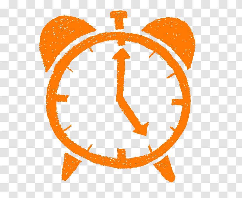Vector Graphics Royalty-free Stock Illustration Clock - Orange Transparent PNG