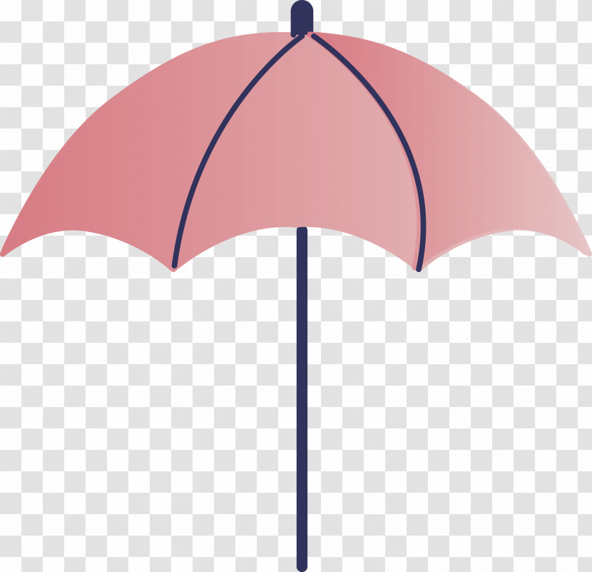 Umbrella Pink M Line Transparent PNG