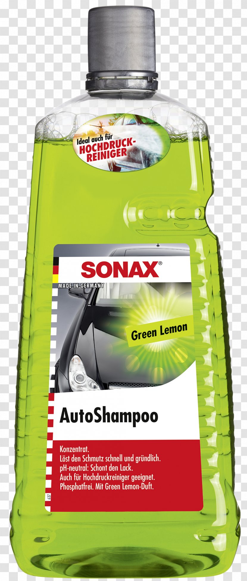 Car Sonax Lemon Concentrate Shampoo - Lacquer - Green Transparent PNG