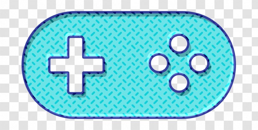 A Icon Controller Game - Turquoise Aqua Transparent PNG