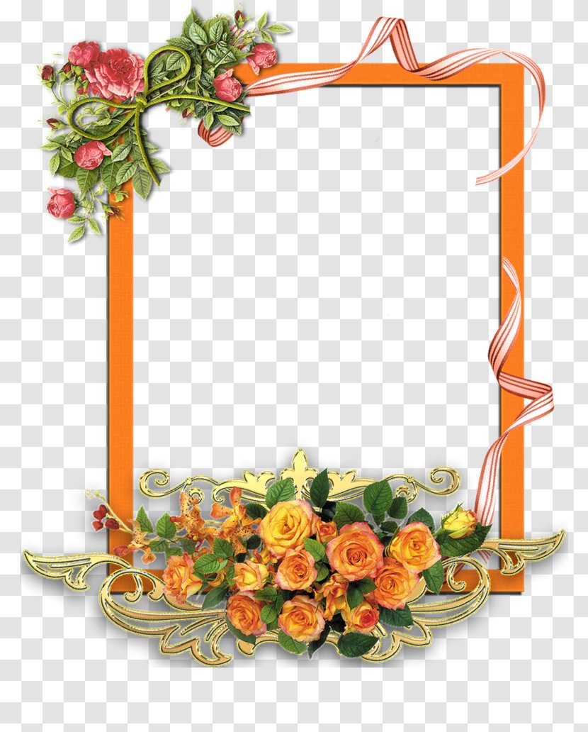 Picture Frames Clip Art - Flower Bouquet - Border Transparent PNG