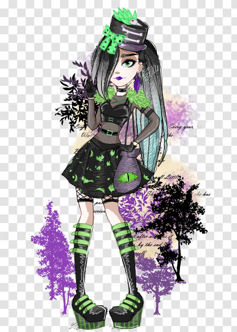 Illustration Cartoon Costume Design Green Tree Transparent PNG