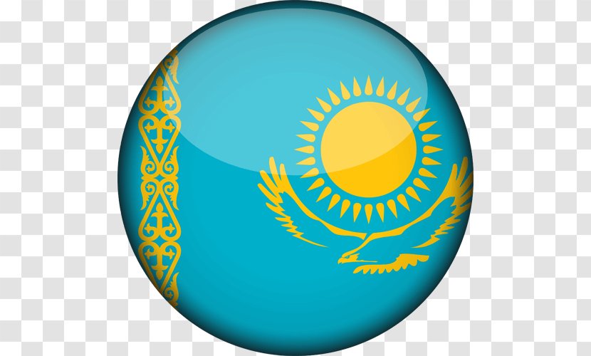 Flag Of Kazakhstan National Uzbekistan - Sphere Transparent PNG
