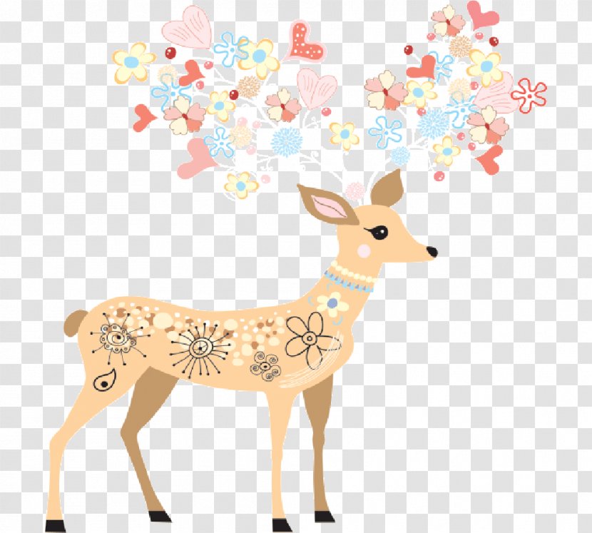 Reindeer Wildlife Animal Clip Art - Mammal Transparent PNG