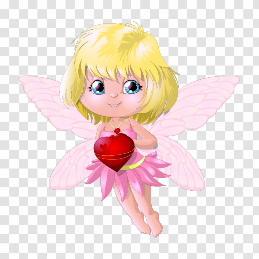 Valentines Day Angel February 14 Clip Art - Cartoon - Vector Little Transparent PNG
