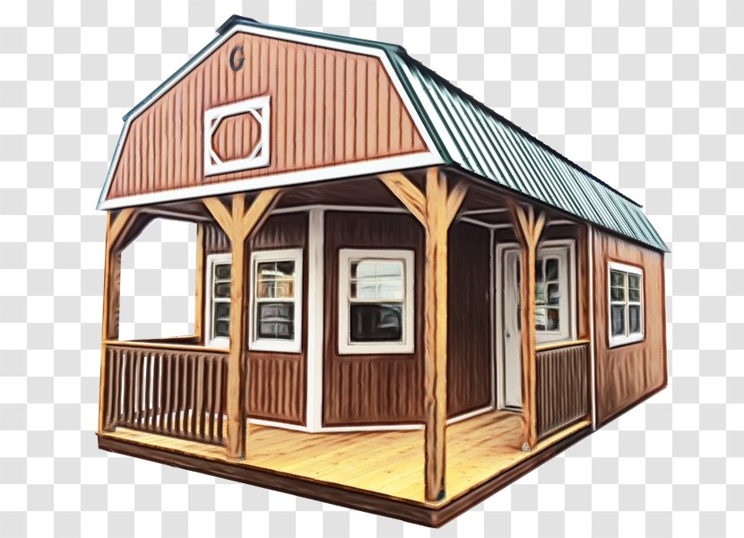 House Building Shed Home Log Cabin - Porch - Outdoor Structure Transparent PNG