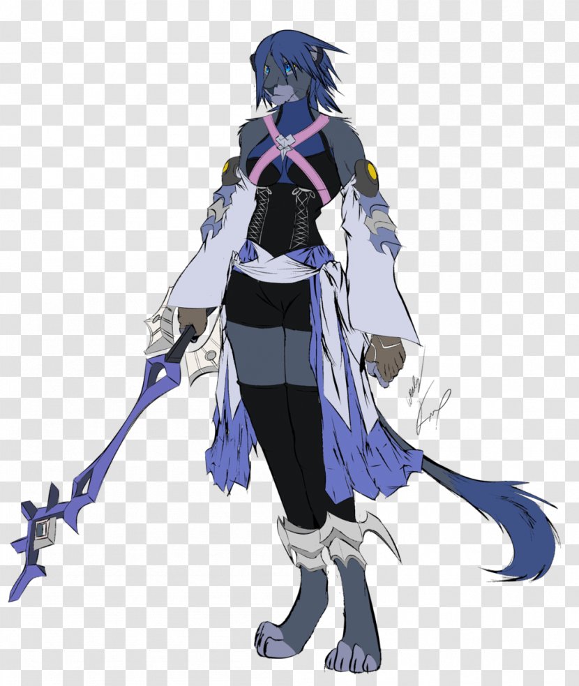 Kingdom Hearts Birth By Sleep III Aqua - Watercolor Transparent PNG