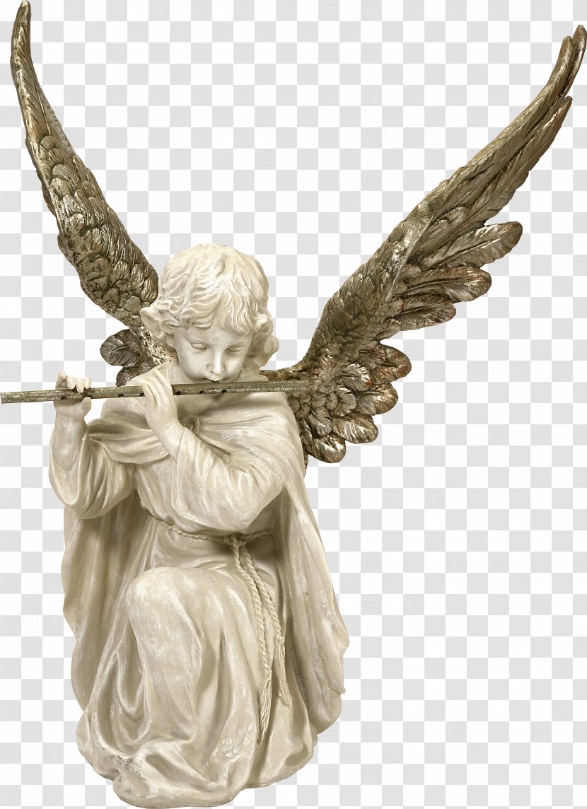 Figurine Angel Statue Sculpture Transparent PNG