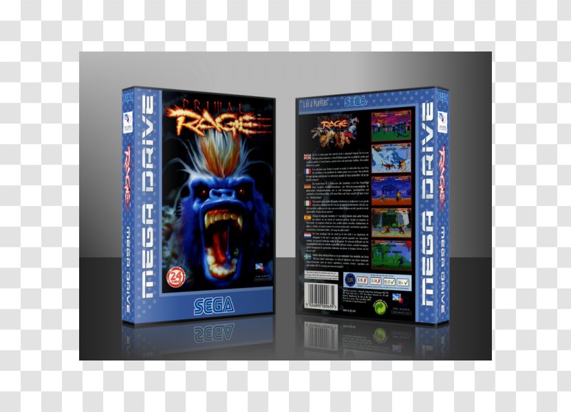 Primal Rage Mega Drive Game Machine Electronics - Display Advertising Transparent PNG