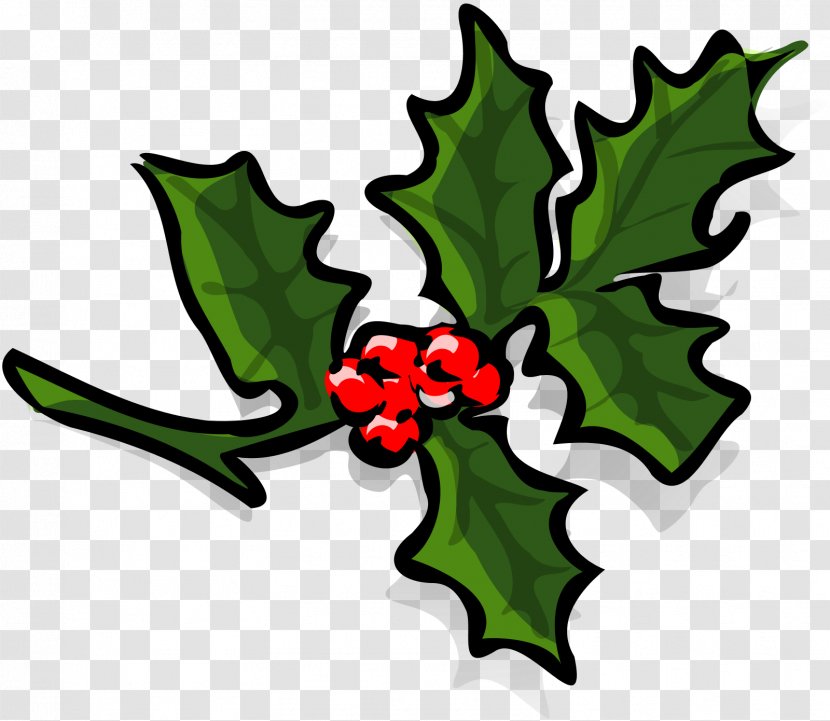 Christmas Clip Art - Leaf - Holly Vector Transparent PNG