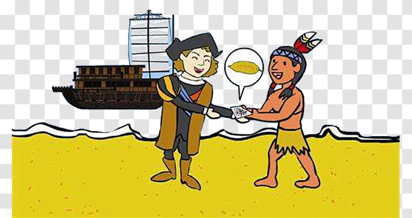 Vertebrate Fiction Cartoon Human Behavior Illustration - Character - Make Friends With Native People Transparent PNG