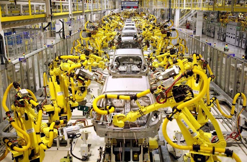Industrial Robot Industry Manufacturing Robotics - Assembly Line - Industrail Workers And Engineers Transparent PNG