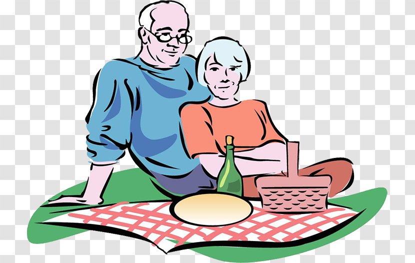Wife Cartoon Comics - Communication - Foreign Old Couple Transparent PNG
