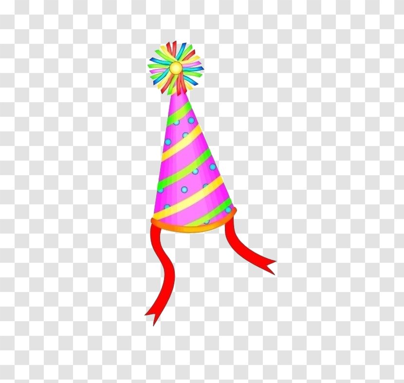 Birthday Cake Party Hat - Cartoon - Color Transparent PNG