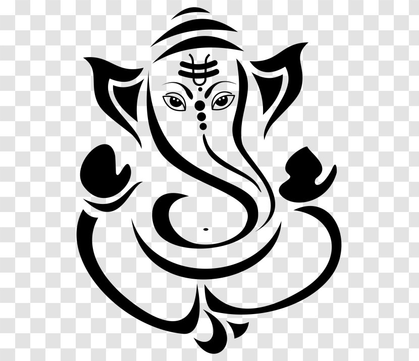 Ganesha Line Drawing - Art - Visual Arts Stencil Transparent PNG
