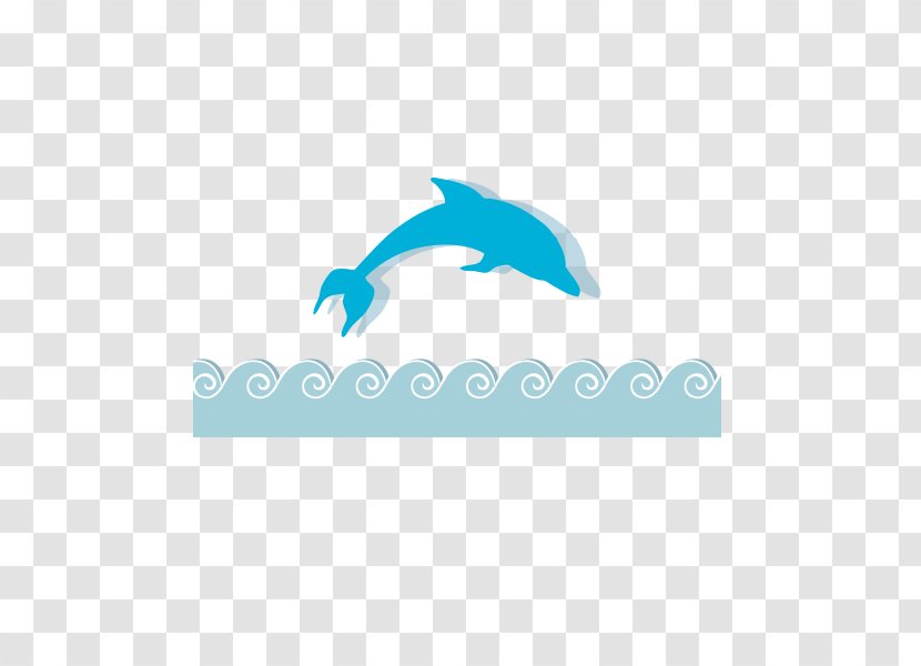 Sea Wind Wave Dolphin - Cartoon Transparent PNG