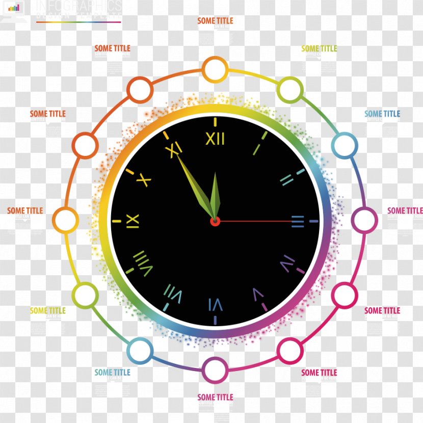 Circle Clock - Project - Vector Information Transparent PNG
