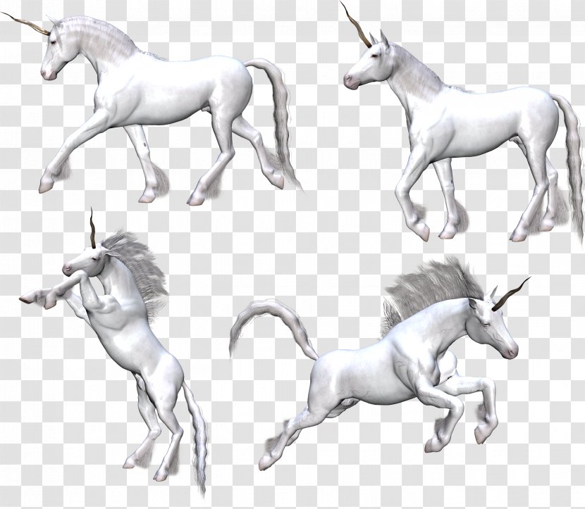 Unicorn Drawing Clip Art - Pack Animal Transparent PNG