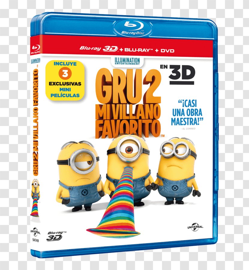 Blu-ray Disc 3D Film DVD Despicable Me - Bluray - Dvd Transparent PNG