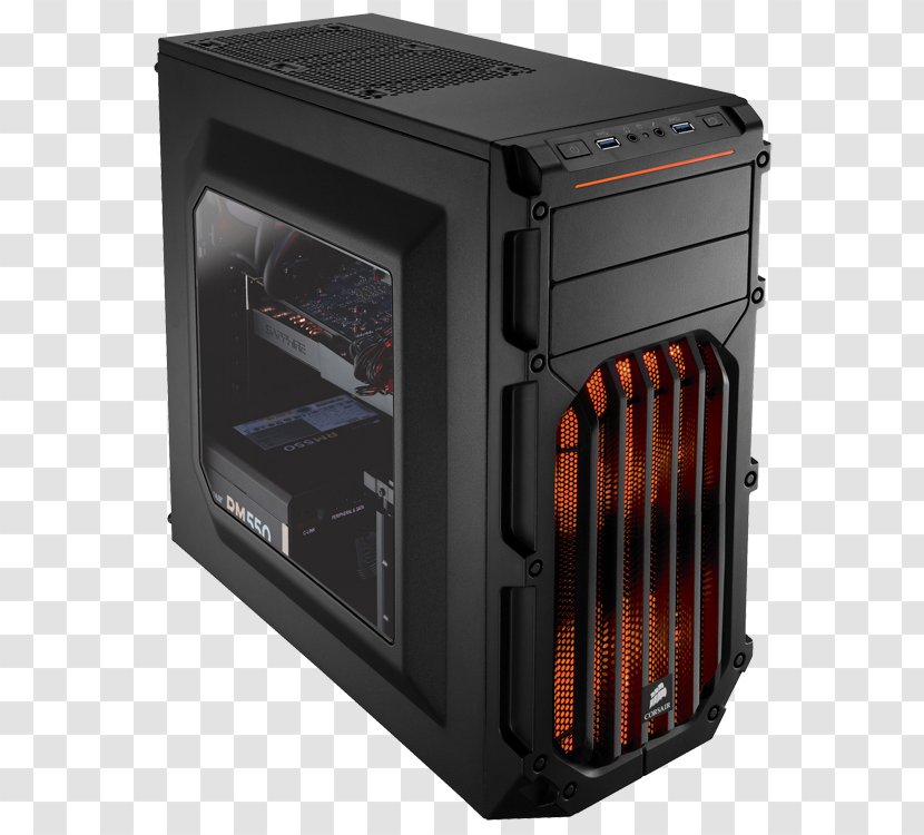 Computer Cases & Housings Graphics Cards Video Adapters ATX Corsair Components Gaming - Cooling - Spec Transparent PNG