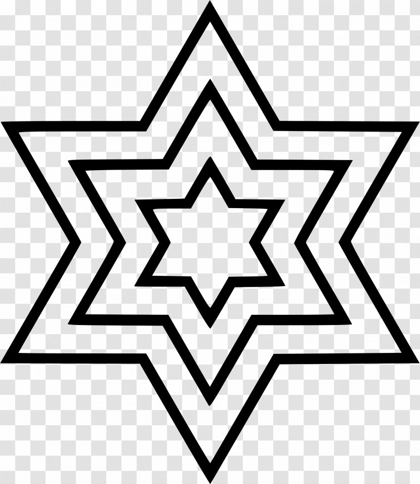 Star Of David Judaism Jewish Symbolism Religion - Hexagram Transparent PNG