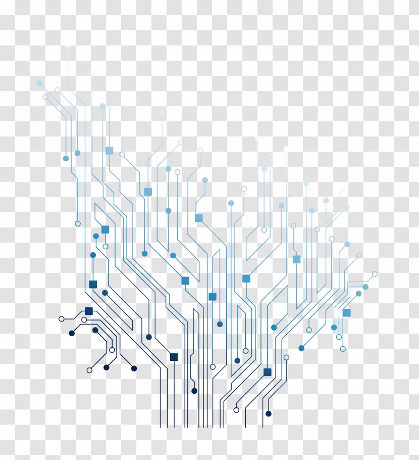 Electrical Network Electronic Circuit Printed Board Engineering - Structure - Vector Transparent Transparent PNG