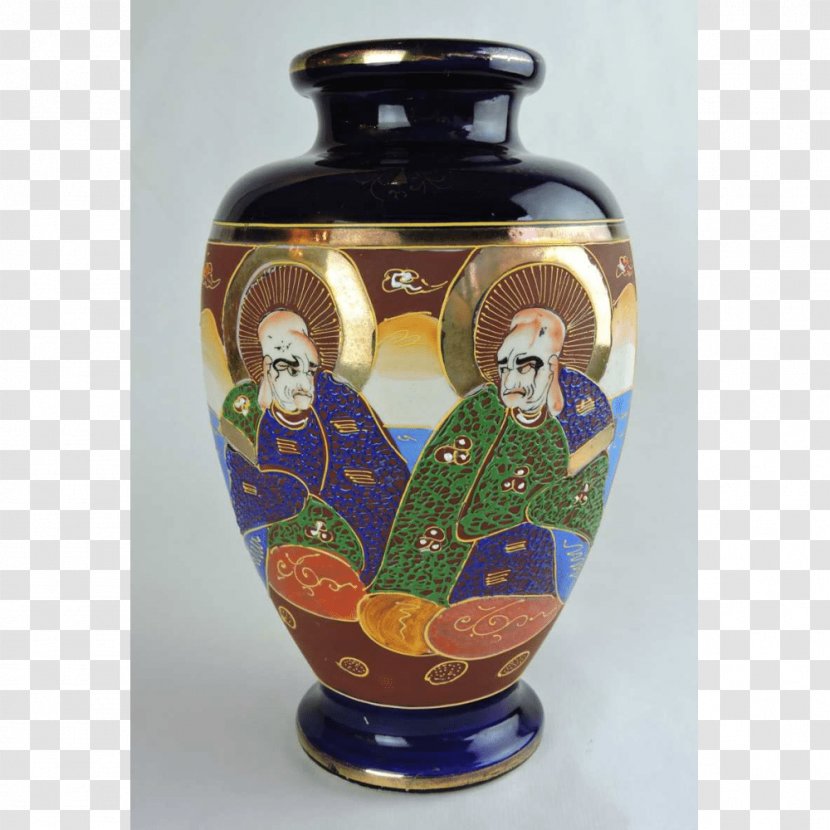 Pottery Vase Satsuma Ware Ceramic 20th Century - Glaze - Hand Painted Japanese Bento Transparent PNG