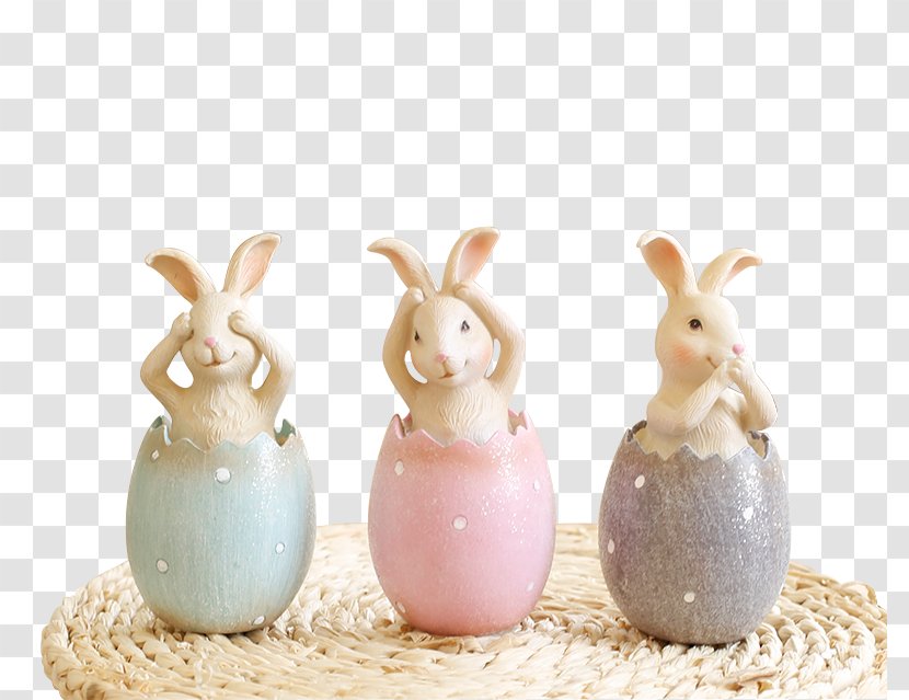 Easter Bunny Valentines Day Gifts Rabbit - Behind His New Year's Gift Transparent PNG