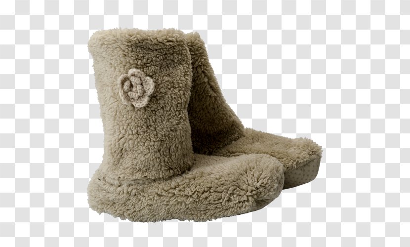 Slipper Snow Boot Wool Fur Transparent PNG