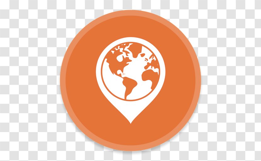 Brand Orange Logo Circle - Globe - GarminExpress Transparent PNG