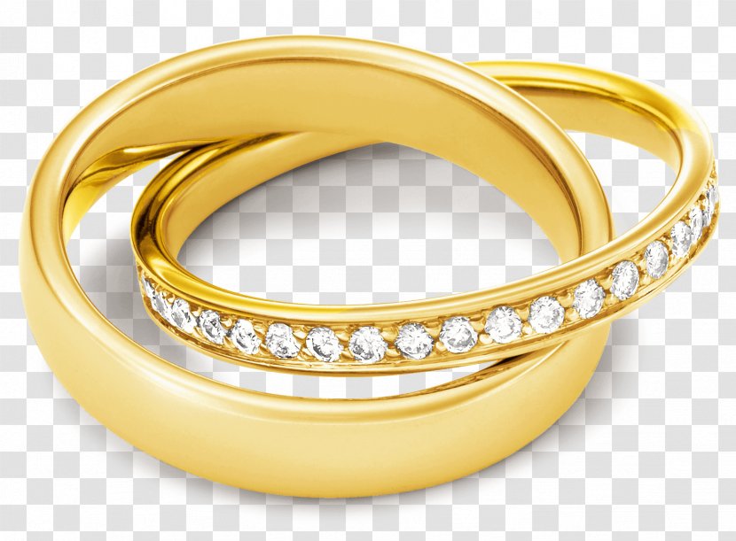Bangle Wedding Ring Gold Jewellery - Diamond Transparent PNG