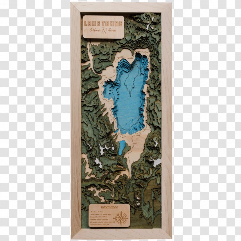 Lake Tahoe Basin Management Unit Mount Rose Ski Map - Reclaimed Lumber Transparent PNG