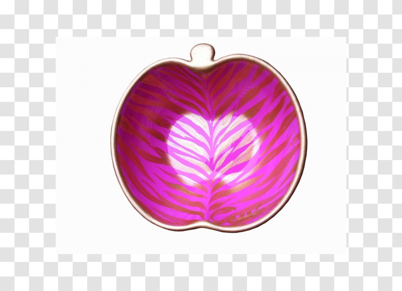 Apple Pink M Dish Gift Zebra - Violet Transparent PNG