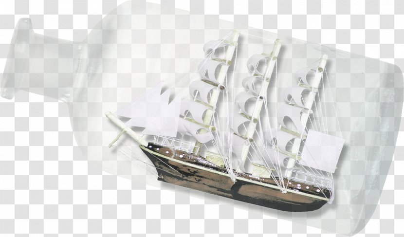 Bottle Boat - Sailboat Transparent PNG