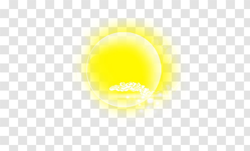 Yellow Wallpaper - Sphere - Cartoon Moon Transparent PNG