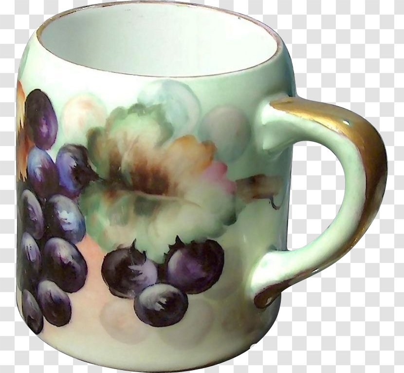 Coffee Cup Ceramic Grape Mug Pottery Transparent PNG