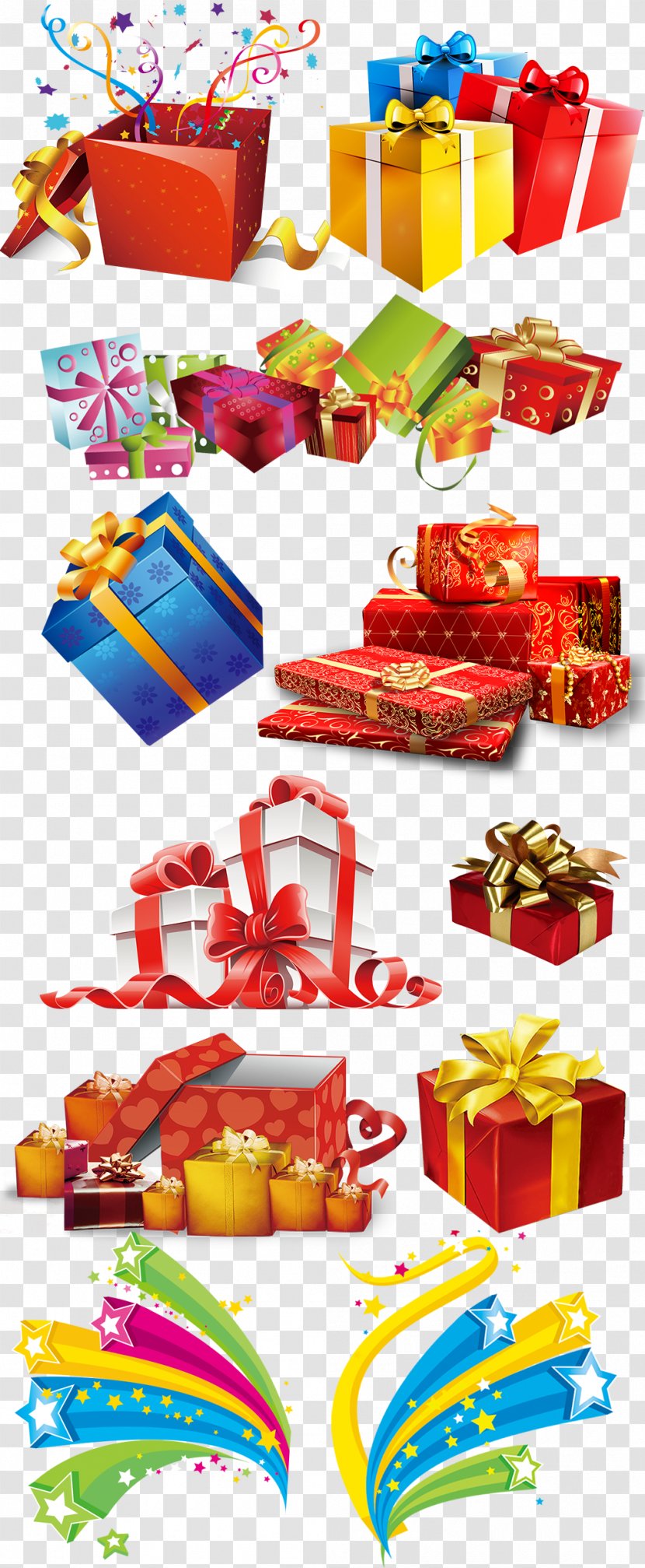 Template Clip Art - Image Resolution - Colored Colorful Gift Box Collection Transparent PNG