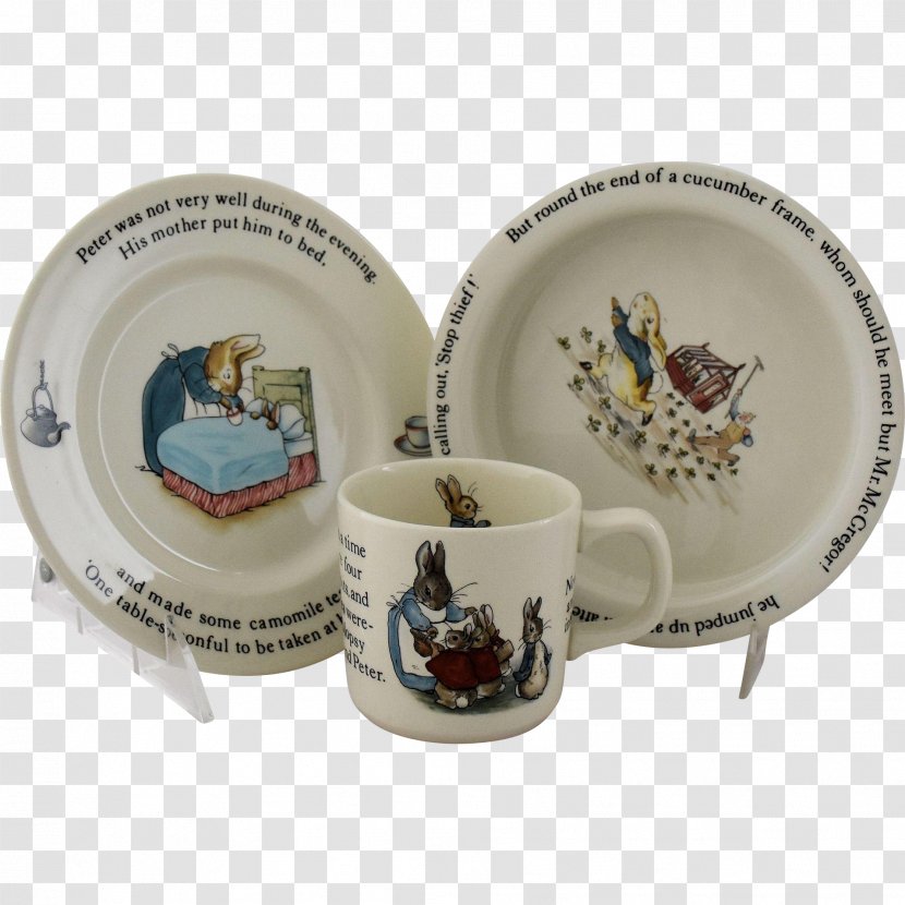 The Tale Of Peter Rabbit Tableware Saucer Plate - Wedgwood - BEATRIX POTTER Transparent PNG