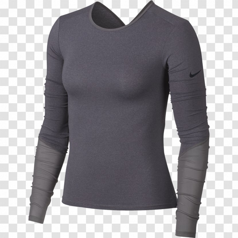 Long-sleeved T-shirt Hoodie - Nike - Wrap Top Transparent PNG