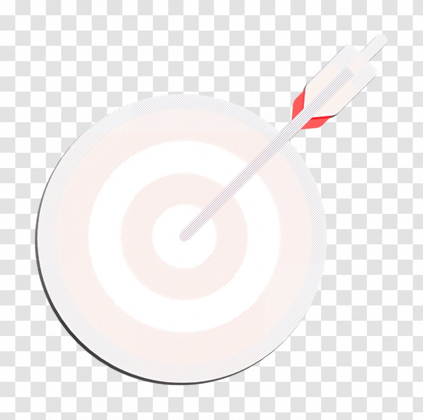 Dart Board Icon Target Management - Pink - Logo Tableware Transparent PNG